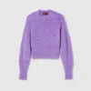 Gucci Brushed Wool Mohair Blend Sweater In Multi