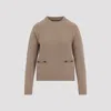 Gucci Horsebit Wool Cashmere Sweater In Brown