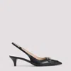 Gucci Elegant Slingback Pumps With Metallic Accent