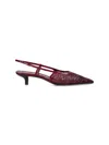 Gucci 35mm Gg Crystal-embellished Slingback Pumps In Red