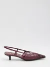 Gucci 35mm Gg Crystal-embellished Slingback Pumps In Brown