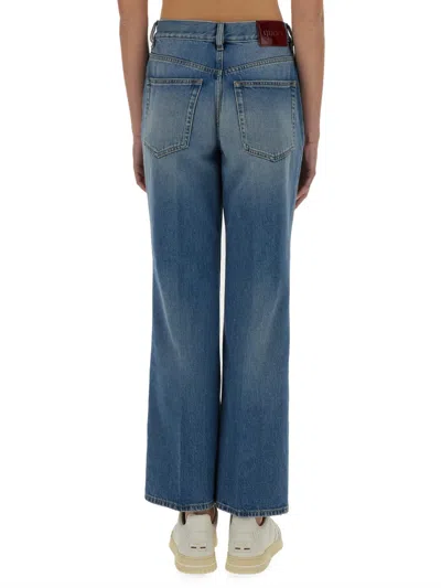 Gucci Pure Cotton Denim Jeans In Blue