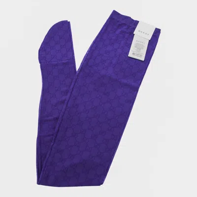 GUCCI PURPLE COLLANT SOCKS