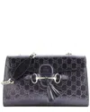 Gucci Purple Ssima Patent Emily Chain Flap Bag Medium (authentic Pre-  Loved) In Brown