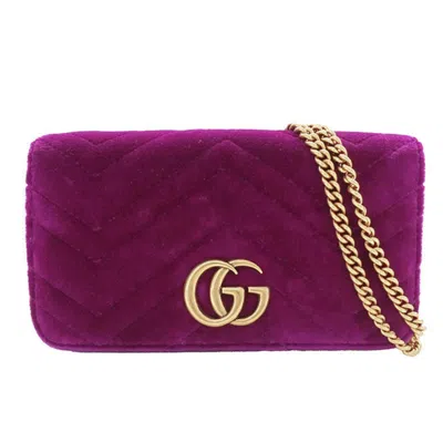 Pre-owned Gucci Purple Leather Shoulder Bag ()