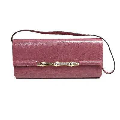 Pre-owned Gucci Purple Leather Shoulder Bag ()