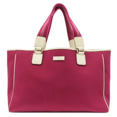 Pre-owned Gucci Purple Nylon Canvas Tote Bag ()