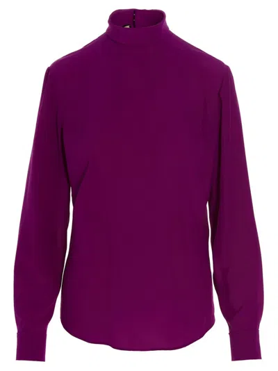GUCCI PURPLE SILK SHIRT