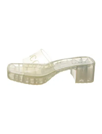 Pre-owned Gucci Pvc Slides