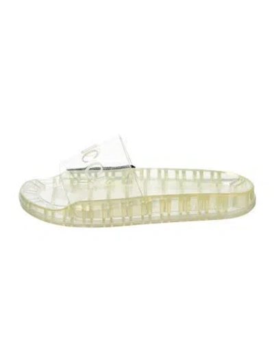 Pre-owned Gucci Pvc Slides W/ Tags In Transparent