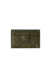 Gucci Python Card Case In Green