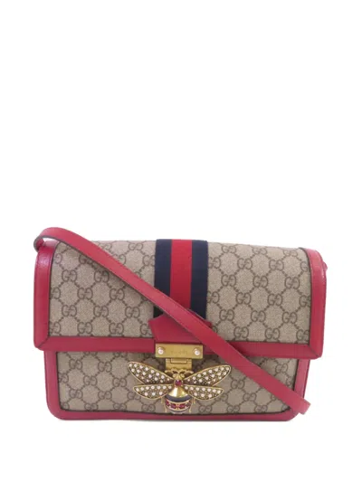 Pre-owned Gucci Queen Margaret Shoulder Bag In Neutral