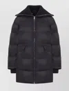 Gucci Quilted Bomber Jacket With Ribbed Collar And Cuffs In Blue