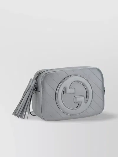 Gucci Quilted Calfskin Shoulder Bag In Gray
