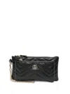 Gucci Quilted Chain Clutch Bag In Black
