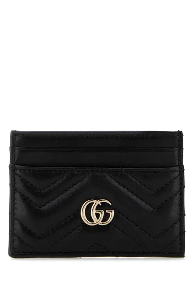 Gucci Quilted Leather Compact Wallet 7x10 Cm In White