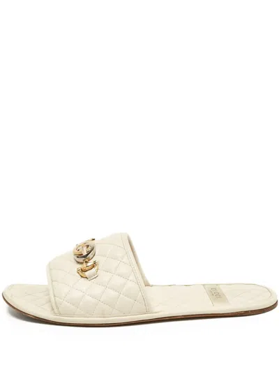 Pre-owned Gucci Quilted Sandals