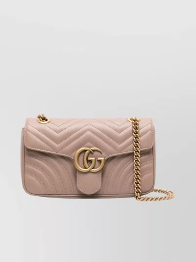Gucci Gg Marmont Quilted Shoulder Bag In Pink
