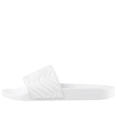 Gucci Quilted Slide 'white' In Multi