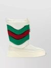 GUCCI QUILTED TEXTURE FABRIC BOOTS