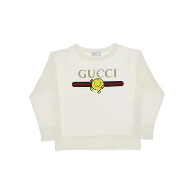 Gucci R. Men Little Miss Print Sweatshirt Kids In White