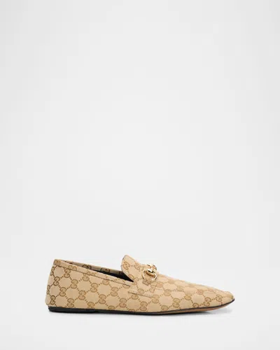 Gucci Ragazzo Gg Monogram Canvas Loafer In Black