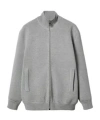Gucci Cardigan Stand Collar Wool Blend In Gray