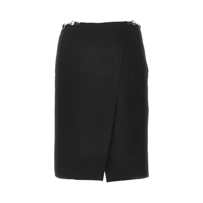 Gucci Rap Skirt With Horsebit Details In Black