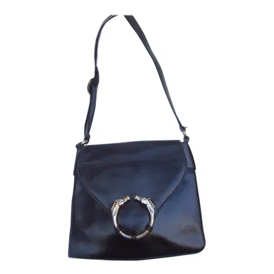 Pre-owned Gucci Rare Brown Leather Equine Medallion Shoulder Bag C 1970