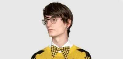 Pre-owned Gucci Rare  Gg0238s 001 Gold Panto Clear Sunglasses Sonnenbrille Frames Glasses