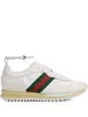 Gucci Motion Sneaker With Adjustable Ankle Strap In White