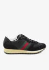 Gucci Sneaker Re-motion In Black Gg Fabric Men In Black
