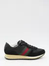 Gucci Sneaker Re-motion In Black Gg Fabric Men In Black