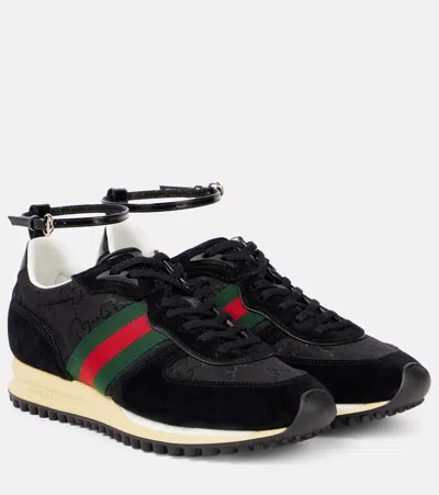 Gucci Re-motion Suede-trimmed Sneakers