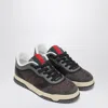 Gucci Interlocking G Suede Trim Sneakers In Multi