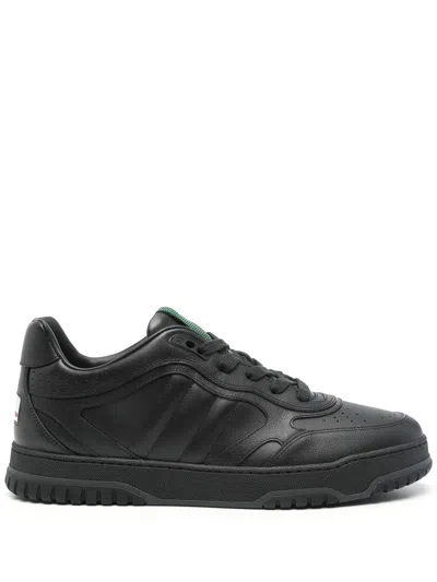 Gucci Re Web Black Lace Up Trainers