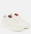 Gucci Reweb Sparrow Low-top Leather Sneakers In White