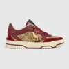 Gucci Women's  Re-web Sneaker In Burgundy
