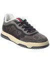 Gucci Re-web Black And Gray Sneaker Men In Gray
