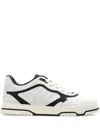 Gucci Men Re-web Leather Sneakers In Blue