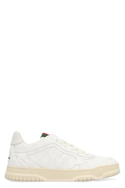 Gucci Re-web Low-top Sneakers In White