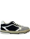 Gucci Re-web Monogram Panelled Sneakers In Black