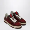 Gucci Re-web Style Sneakers Contrast Sole In Red