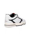 Gucci Men Re-web Leather Sneakers In White