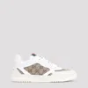 Gucci Re-web Leather And Original Gg Fabric Sneakers In Ivo Beige Ebony