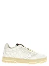 Gucci White Leather Re-web Sneakers In White
