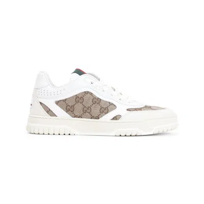 GUCCI GUCCI RE-WEB TRAINER IN ORIGINAL GG CANVAS