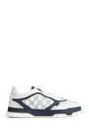 Gucci Re Web Sneakers Hammer Leather Pattern In Blue
