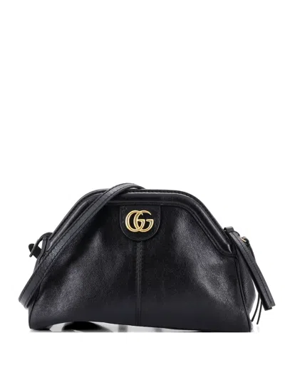 Pre-owned Gucci Re(belle) Shoulder Bag Leather Small Crossbody Bag In Black