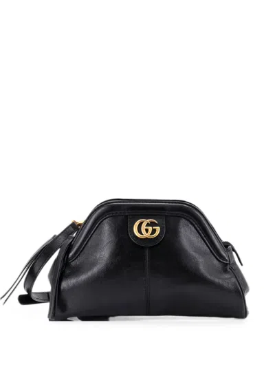 Pre-owned Gucci Re(belle) Shoulder Bag Leather Small Crossbody Bag In Black
